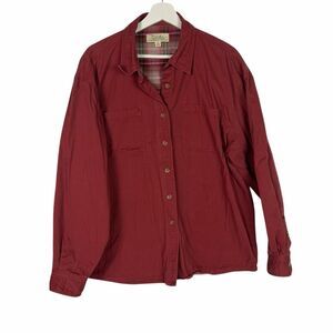 Cabela's Women’s Flannel Lined Top size XL Rust